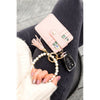Pearl Key Ring Wallet Bracelet