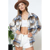 Yarn Dyed Plaid Shirt Jacket Shacket