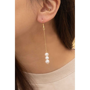 Ines Pearl Hook Earrings