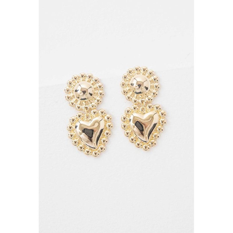 Affinity Heart Drop Earrings