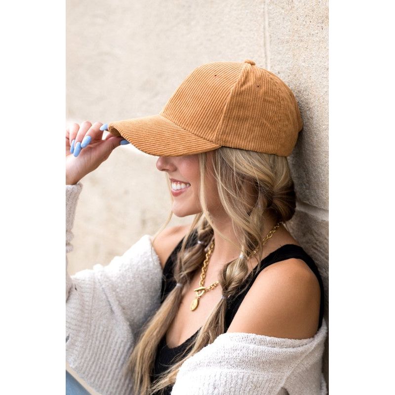 Corduroy Boyfriend Ball Cap