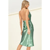 MEET YOU THERE COWL NECK MIDI DRESS