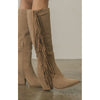 OUT WEST BOOTS - Knee-High Fringe Boots