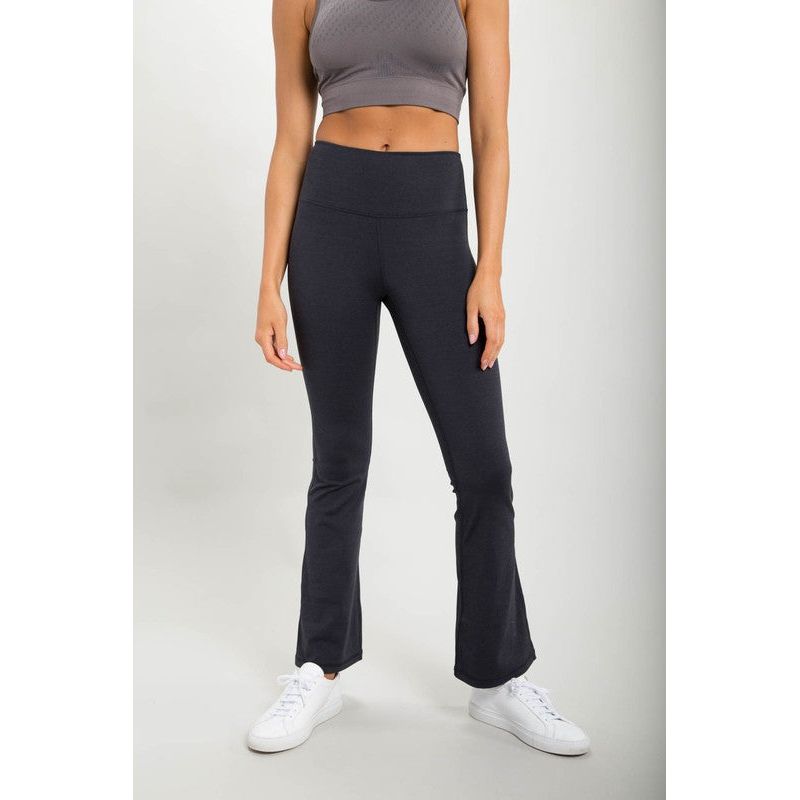 Flare Swoop Back High-Waisted Leggings