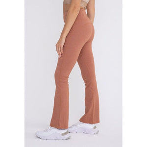 Flare Swoop Back High-Waisted Leggings