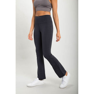 Flare Swoop Back High-Waisted Leggings