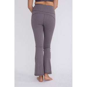 Flare Swoop Back High-Waisted Leggings