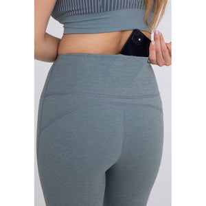 Flare Swoop Back High-Waisted Leggings