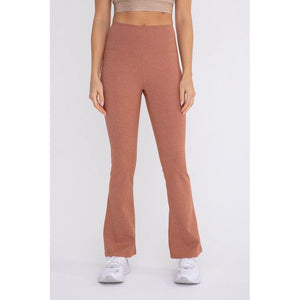 Flare Swoop Back High-Waisted Leggings