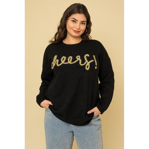 Plus Size Cheers Pullover Sweater