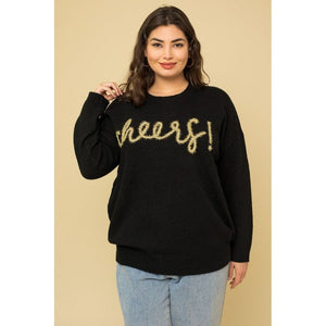 Plus Size Cheers Pullover Sweater