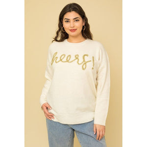 Plus Size Cheers Pullover Sweater