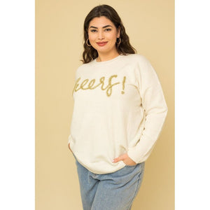 Plus Size Cheers Pullover Sweater