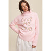 Give Me Love Stitched Mock Neck Sweater