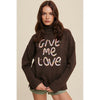 Give Me Love Stitched Mock Neck Sweater