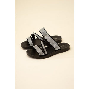 ZEAL-S Rhinestone Strap Sandals