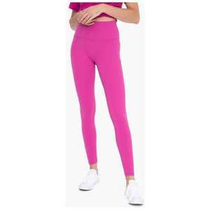 Tapered Band Essential Solid Highwaist Leggings