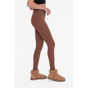 Tapered Band Essential Solid Highwaist Leggings