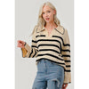 Stripe Pattern Knit Sweater