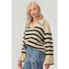 Stripe Pattern Knit Sweater