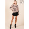 Plus Floral Embroidered Knit Sweater