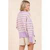 Stripe Argyle Knit Sweater