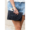 Fold Over Straw Clutch