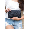 Fold Over Straw Clutch