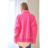 Washed Soft Comfy Quilting Zip Closure Jacket