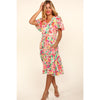 Haptics Tiered Floral Midi Dress with Pockets