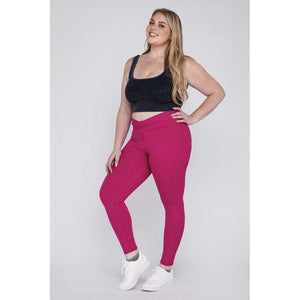 V Waist Full Length Leggings