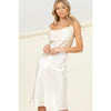 MEET YOU THERE COWL NECK MIDI DRESS