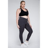 Plus Size V Waist Full Length Leggings