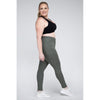 Plus Size V Waist Full Length Leggings