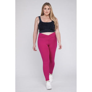 V Waist Full Length Leggings