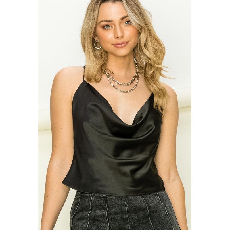 Love Forever Cowl Neck Camisole Top