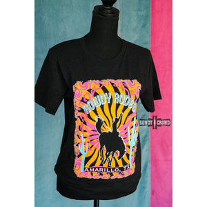 western apparel, western graphic tee, graphic western tees, wholesale clothing, western wholesale, women's western graphic tees, wholesale clothing and jewelry, western boutique clothing, western women's graphic tee, cowboy print tee, bucking bronc tee, rodeo tee