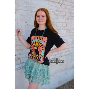 western apparel, western graphic tee, graphic western tees, wholesale clothing, western wholesale, women's western graphic tees, wholesale clothing and jewelry, western boutique clothing, western women's graphic tee, cowboy print tee, bucking bronc tee, rodeo tee