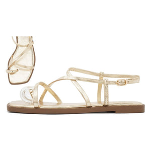 Gold Dolphin Sandals