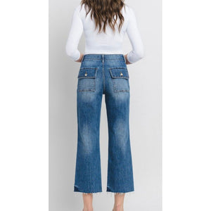 High Rise Utility Straight Jean