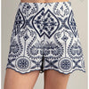 Embroidered Eyelet Shorts