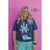 western apparel, western graphic tee, graphic western tees, wholesale clothing, western wholesale, women's western graphic tees, wholesale clothing and jewelry, western boutique clothing, western women's graphic tee, bright rodeo graphic tee, cacti graphic tee, cactus, bright graphic tee, colorful graphic tee, boot graphic tee, colorful western graphic tee western cactus & boot graphic tee, disco cowgirl graphic tee