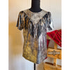 western blouse, western apparel, western boho, western metallic top, western top, western womens tops, womens western shirts, womens metallic top, metallic fringe top, western fringe, western wear, western wholesale apparel, womens western wholesale, cowgirl tops, western attire, western fashion, western clothing, western wholesale, wholesale clothing, womens western blouse