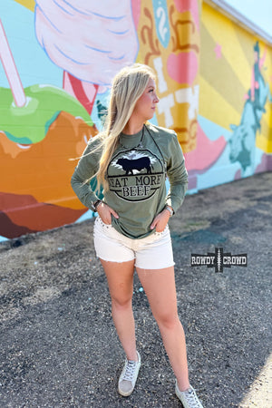 Eat More Beef Long Sleeve Tee