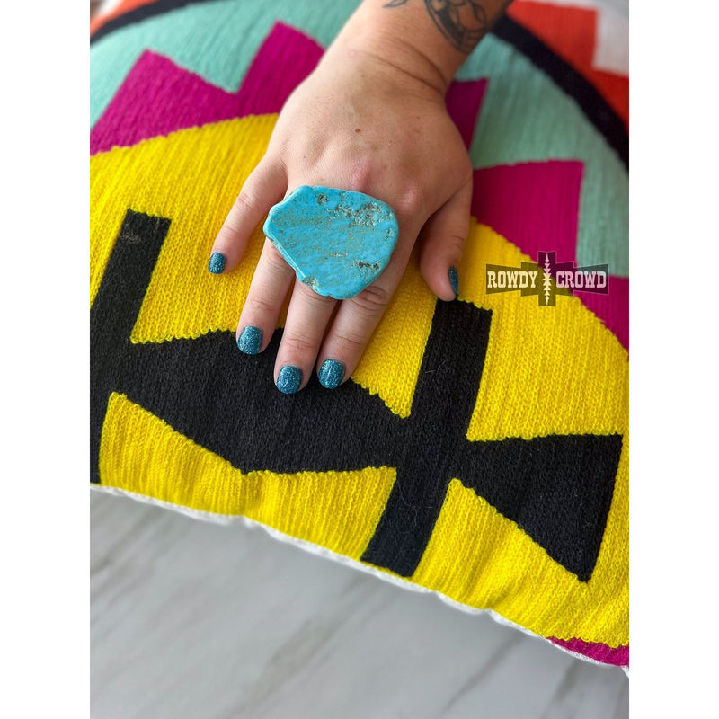 Turquoise Scarf Slide/ Ring / Tee Clip