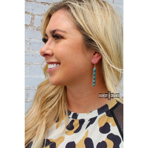 Western Accessories, Western Jewelry, Earrings for Women, Southwestern Jewelry, Western Jewelry Wholesale, Cowgirl Jewelry, Western Wholesale, Wholesale Accessories, Wholesale Jewelry, western boho earrings, silver and turquoise earrings, turquoise stone earrings, turquoise western earrings,  turquoise jewelry, turquoise earrings, western earrings, bar earring, real turquoise earring, real turquoise