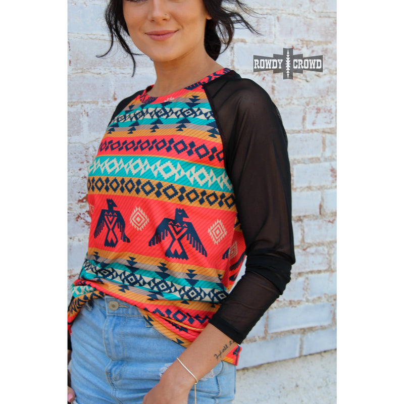 Guadalupe Mesh Sleeve Top