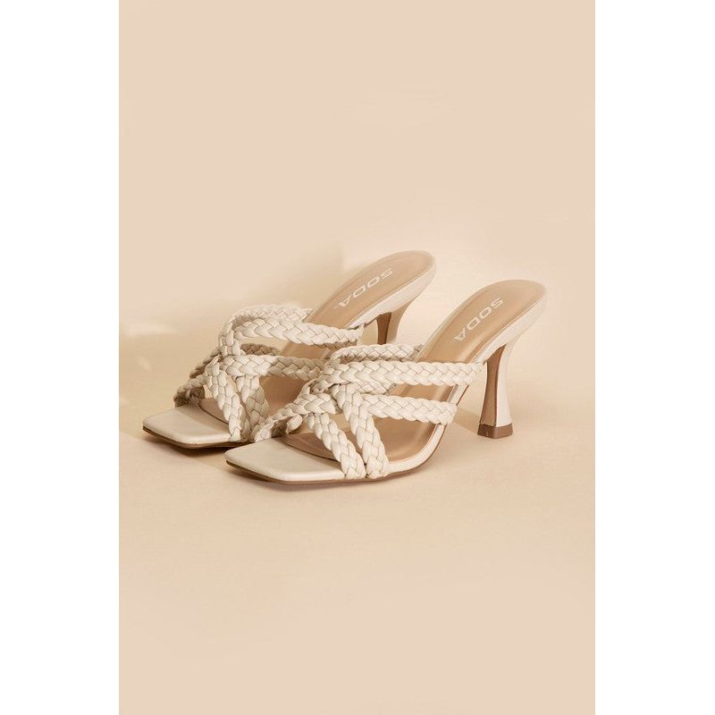 KELLAN-S Double Cross Braided Heels