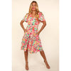 Haptics Tiered Floral Midi Dress with Pockets