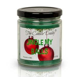 Jingle My Balls Holiday Candle - Funny Holly Berry Scented